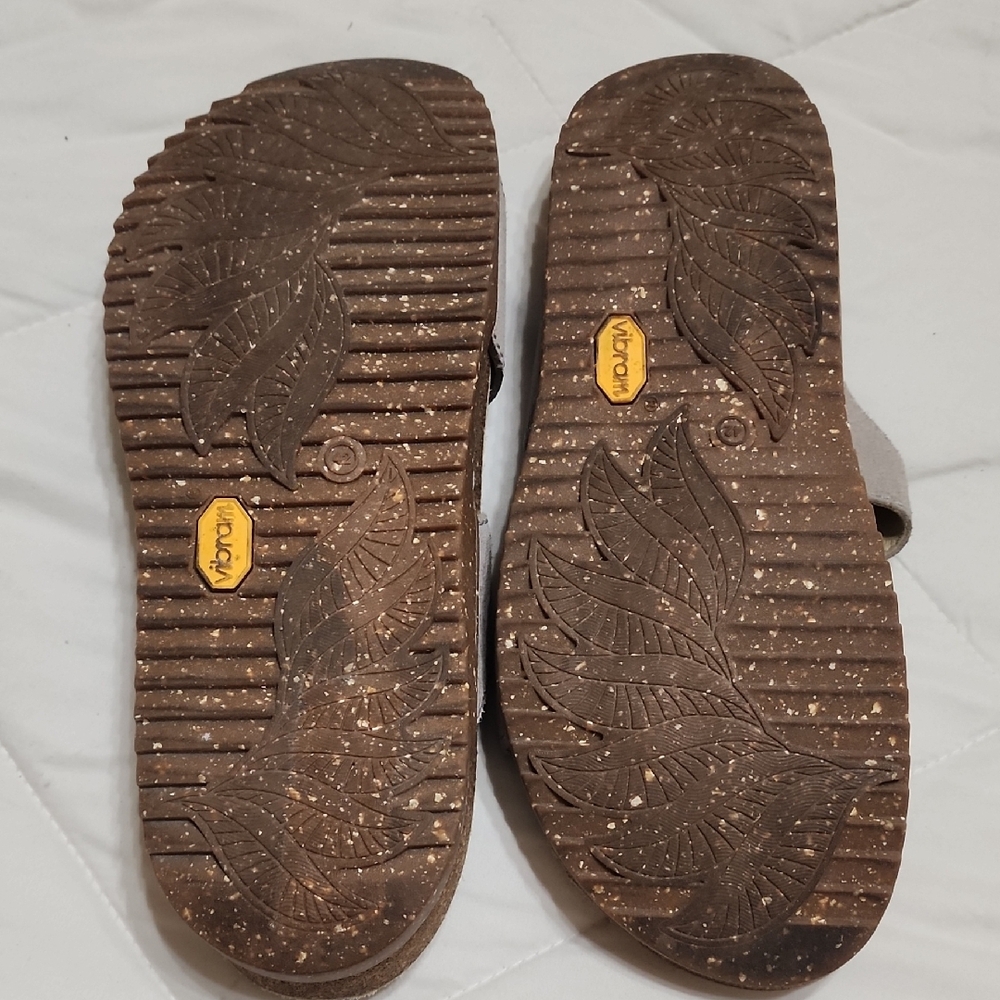 Dansko Taupe and Gray Slip-On Shoes - Picture 5 of 9